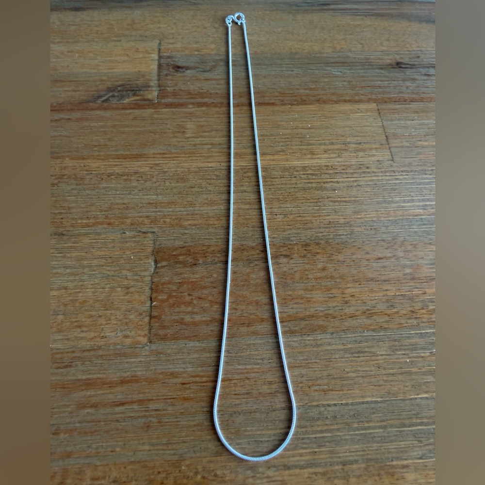 925 Solid Sterling Silver Snake Chain 16”